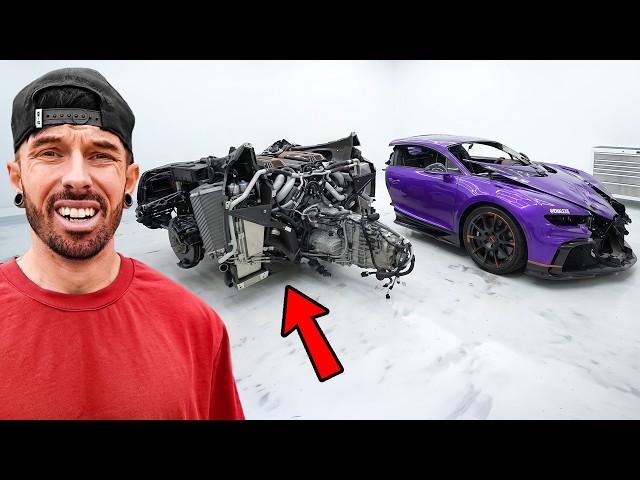 I MADE A BIG MISTAKE FIXING THE WRECKED BUGATTI CHIRON