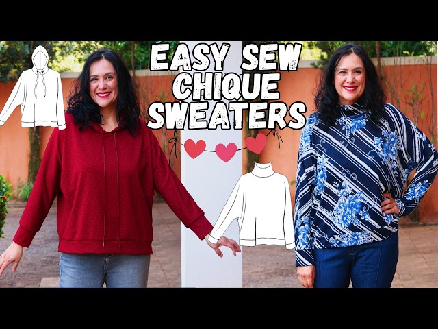 Cozy, Comfy & Easy to Sew SWEATERS. Unwind (Pattern Emporium) 50% off