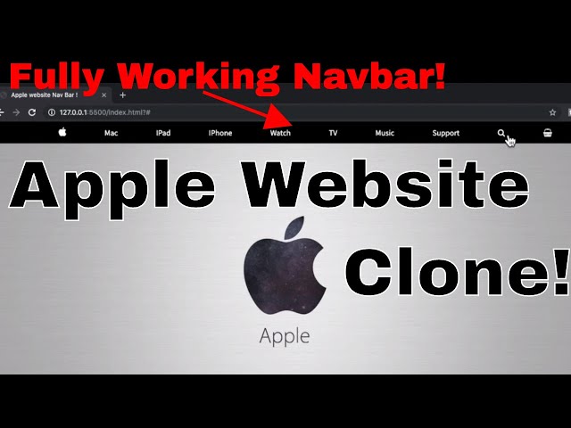 Apple website design tutorial(navbar)[HTML and CSS TUTORIAL] for beginners