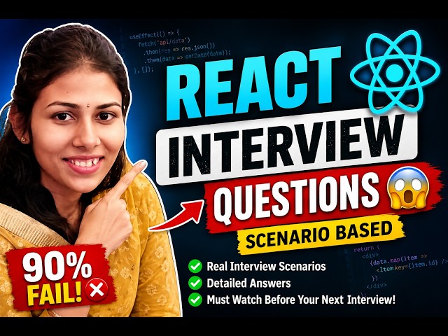 I Got These React Scenario-Based Interview Questions 😱 | Most Asked in 2026