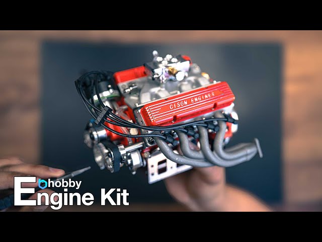 Cison V8 OHV Engine Kit | Speed Build | Stirlingkit