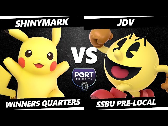 Port 9 Pre-Local - ShinyMark (Pikachu) Vs. JDV (Pac-Man) Smash Ultimate - SSBU