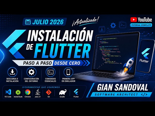 🚀 Cómo INSTALAR FLUTTER desde CERO en Windows y macOS (Julio 2026) | Guía Completa
