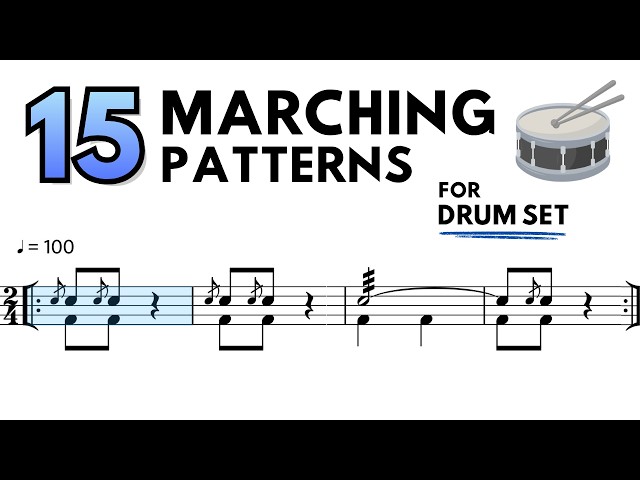 15 Must-Know Marching Patterns for Drum Set