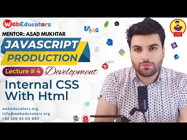 Internal CSS With Html - JPD # 1 - Asad Mukhtar