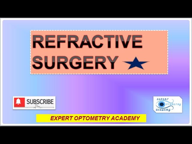 MCQs on Refractive Surgery|MCQs on optometry|Eye MCQs#optometrist Exam @expertoptometryacademy