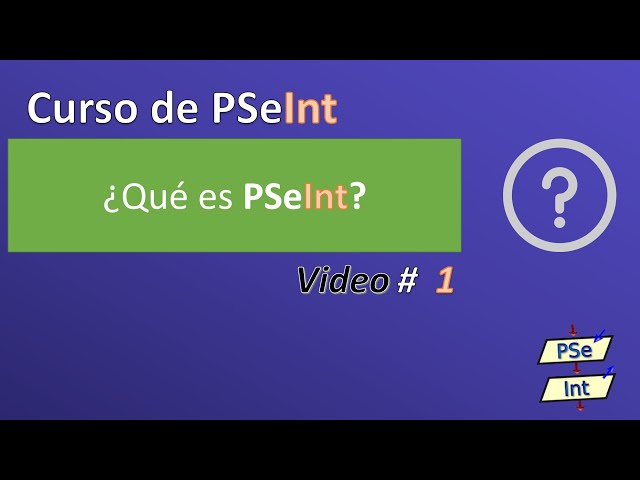 1. PSeInt Course |What is PSeInt?|