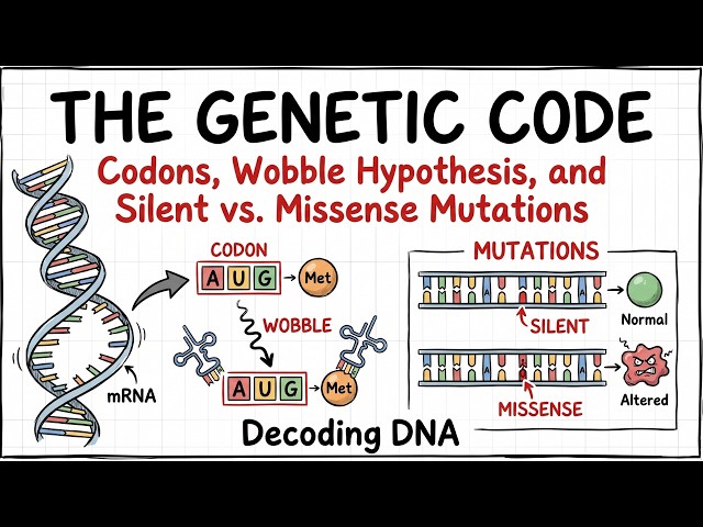 The Genetic Code: Codons, Wobble Hypothesis, and Silent vs. Missense Mutations