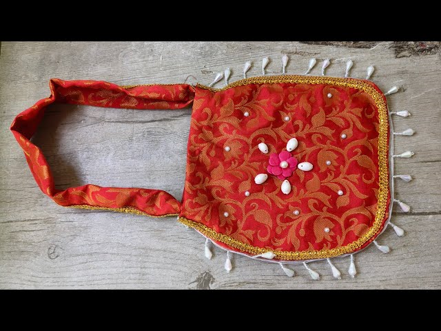 मोतियों से बनाया सुंदर हैंडबैग ✨ | Easy Pearl Handbag Making Tutorial | DIY Craft Ideas