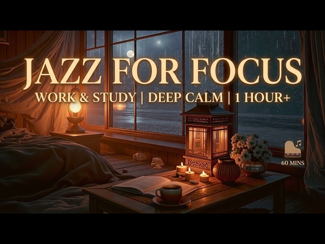 Smooth Jazz For Focus - Relaxing Quiet Night Jazz - Peaceful Jazz Instrumental For Study
