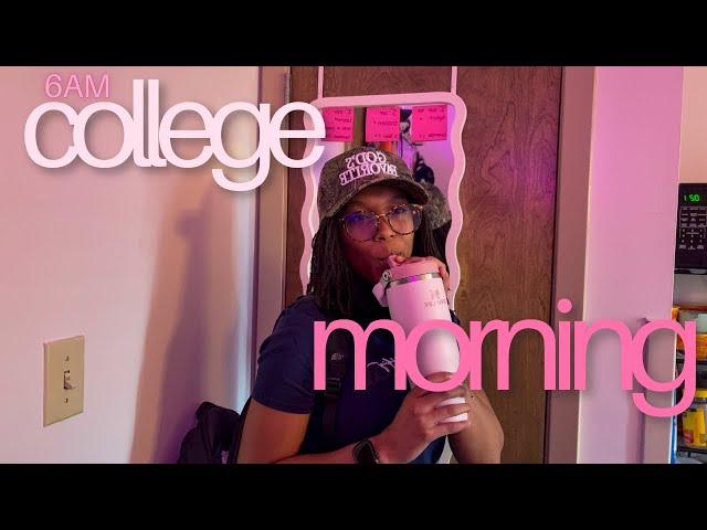 realistic 6 am morning routine as an elementary education major ✨📚🤍