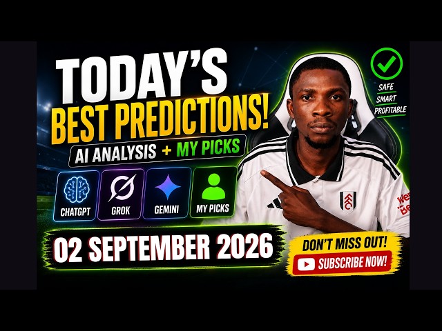 TODAY'S FOOTBALL PREDICTIONS (02/09/2026) - AI vs My Picks | I Used AI to Get Today's Betting Tips