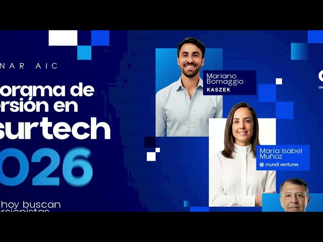 Webinar AIC - Panorama de inversión en Insurtech 2026