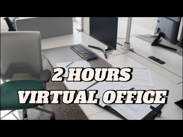 2 HOURS of Realistic Office Ambience 🏢| Virtual Office Sounds for Focus & Smart Working