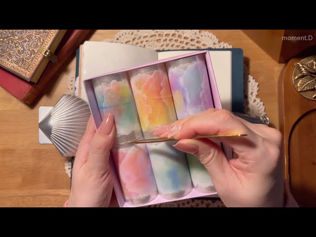ASMR 핑크가 활짝 🌸 다이어리 꾸미기 Aesthetic Art Journaling #scrapbooking #papertherapy #コラージュ #collage 다꾸