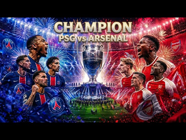 PSG vs Arsenal UCL Final 2026 🏆🔥 | Epic Opening Ceremony, Fireworks & 4K Stadium Show