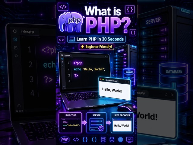 What is PHP? | PHP Explained for Beginners 🐘💻 #shorts #php #codebyfc