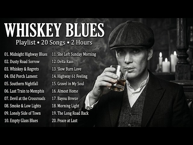 Whiskey Blues Playlist 20 Best Slow Blues Songs  Late Night Blues Mix