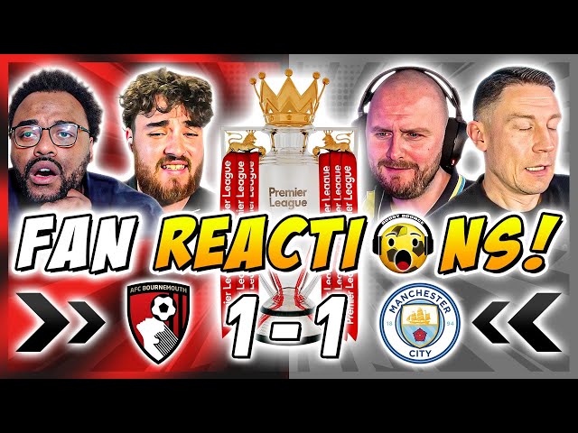 Man City Fans GUTTED 🤣 Reactions to Bournemouth 1-1 Man City | Premier League Fan Reactions