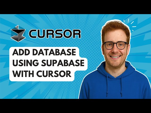 Add Database Using Supabase with Cursor [2025 Guide]