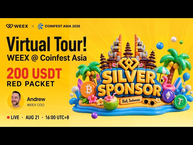 🔴 LIVE from Coinfest Asia! WEEX AI Tech Debut + 200 USDT Giveaway