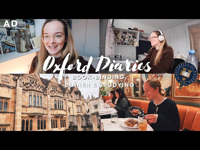 English Student vlog: book-binding, walks & studying