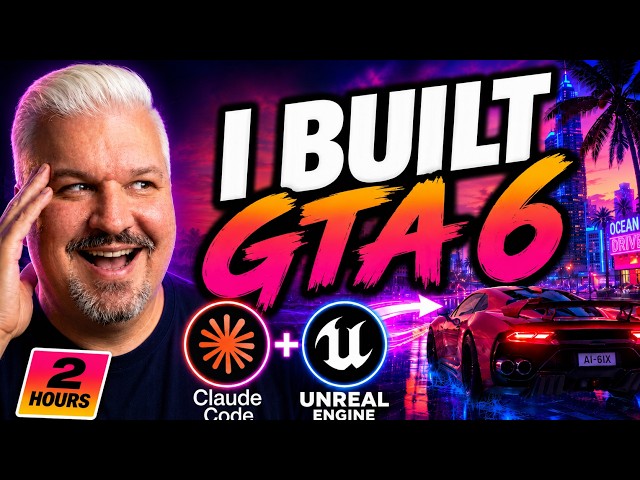 I Built GTA 6 in 24 Hours Using Only AI (Claude Code + Unreal Engine)