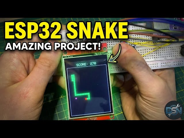 Make Your Own Retro Game Console with ESP32! (Snake Game)