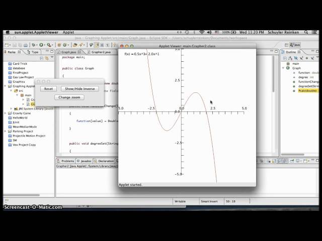 Java   Graphing Calculator App by Schuyler R