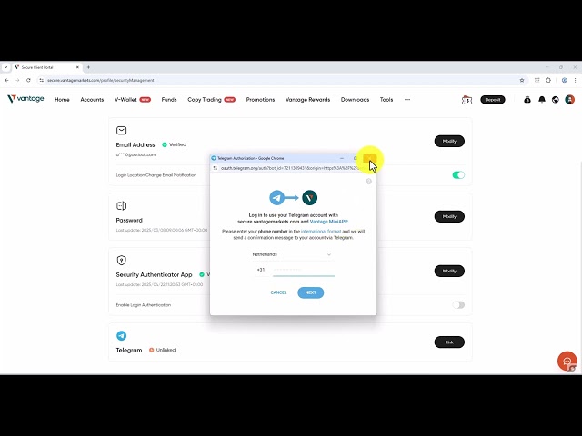 Vantagemarkets Guide [2025] - How To Verify Your Account and Setting Up The Security Authenticator
