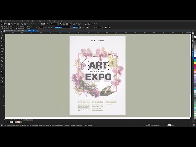 🎨How to use CorelDRAW workspace overview | Beginner's Guide to the Interface & Customization 🖥️