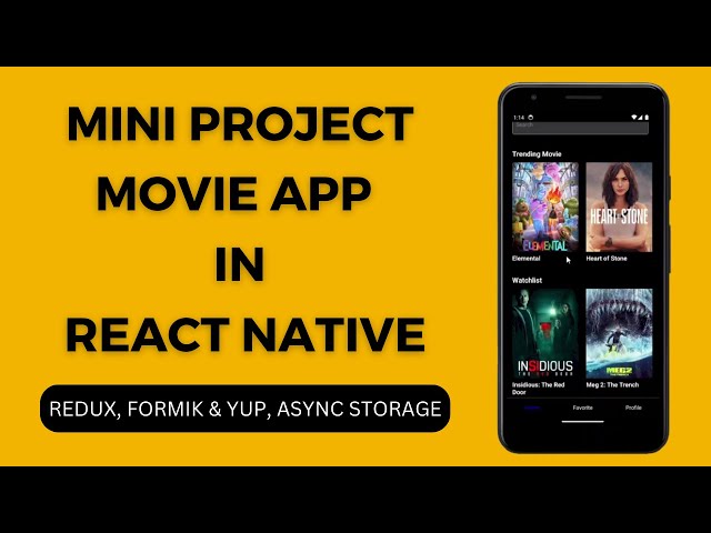 Mini Project - Movie App for College Student | React Native | CodeBuilder Studio