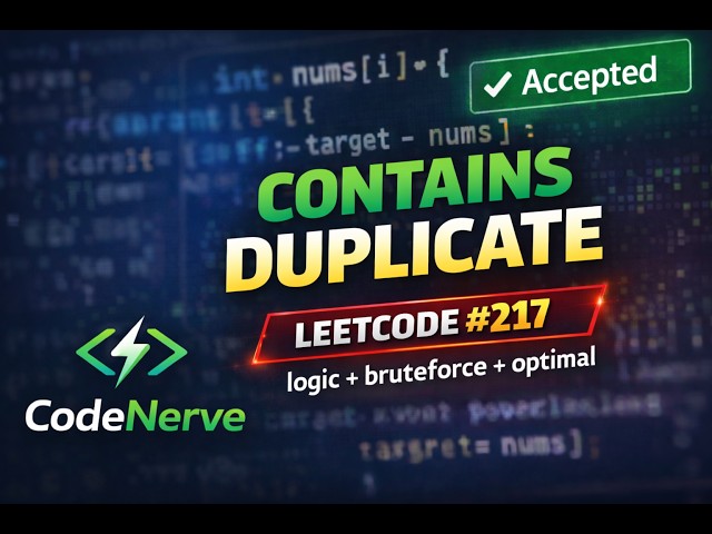 Contains Duplicate LeetCode #217 – Best HashMap Solution | coding interview preparation |