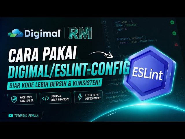 Setup ESLint React & TypeScript Cuma 1 Baris! | Digimal ESLint Config
