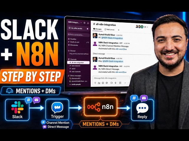 N8N Slack Integration Full Tutorial | Connect Slack API with N8N| Slack Webhook N8N Integration