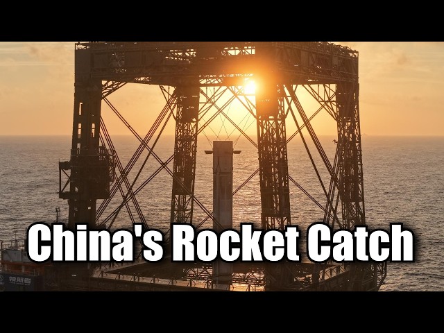 China Catches Rocket Using Giant Net