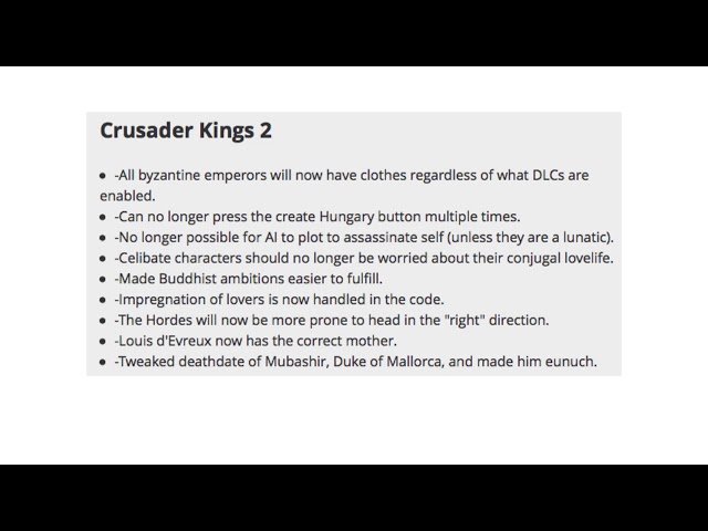 Reading More Games' Patch Notes