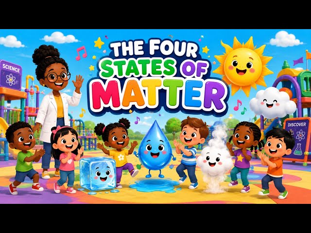 Four States of Matter Song for Kids 🧊💧💨☀️ | Solid, Liquid, Gas & Plasma | Fun Science Song