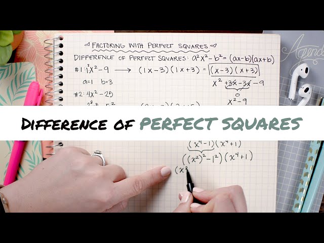 How to factor difference of squares & perfect square trinomials | Math Hacks
