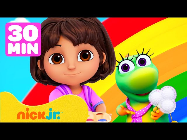 Dora | ¡Dora e Isa encuentran los colores del arcoíris! | Nick Jr. en Español