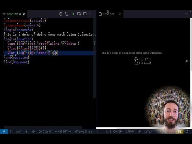 Do math by voice: Cursorless + Talon + VSCode +  Mathfly