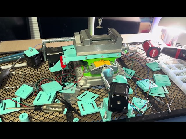 CNC Dremel Endmill - First G-Code Test Run