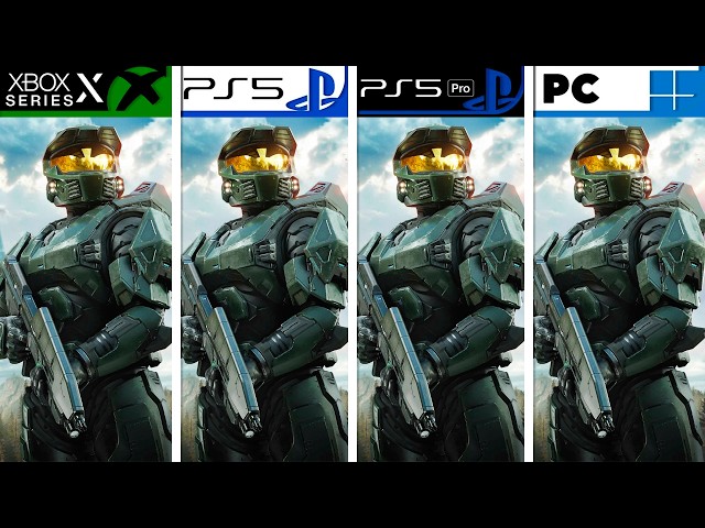 Halo Campaign Evolved | PS5 - PS5 Pro - Xbox Series X - PC | Graphics Comparison