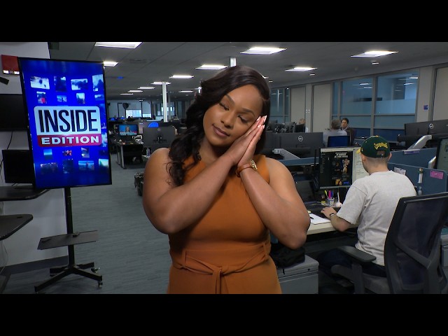 Wide Awake 'Sleeping Anchor' Visits Inside Edition