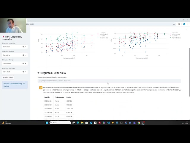 Demo de app electoral - Bootcamp IA KeepCoding