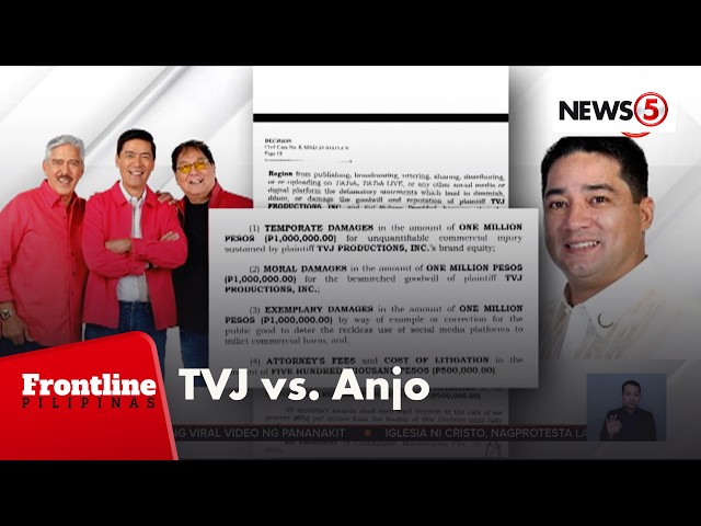 TVJ Productions Inc., gana el caso contra Anjo Yllana | Frontline Pilipinas