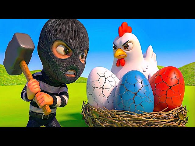 🐔Mother Hen Crying! Thief Stole the Eggs 🥚🐣🔨 | Old MacDonald Farm Adventure