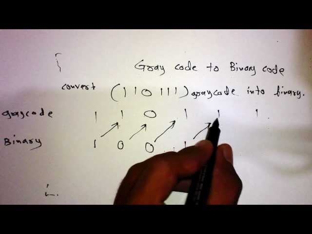Gray code to binary conversion