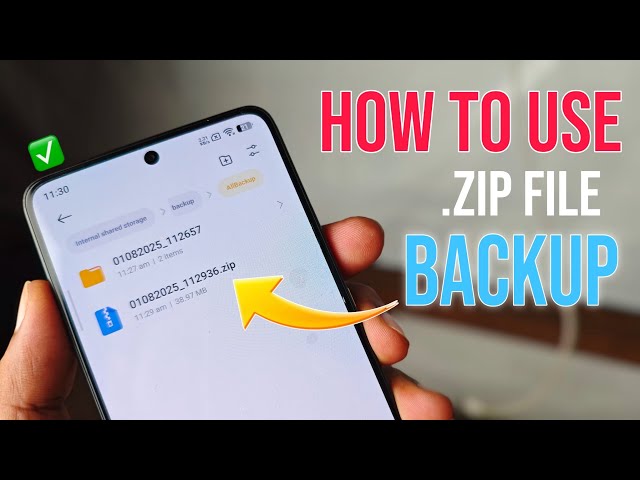 How To Use Zip Backup Files in HyperOS | How to Use Theme Zip Backup Files!