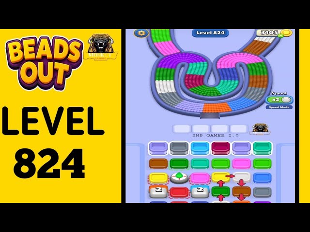 Beads Out Level 824 Solution and Walkthrough for Gameplay 
